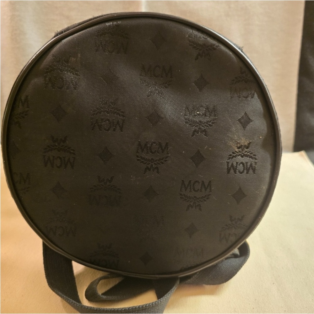 Mcm Black Monogram Drawstring Bag - image 6